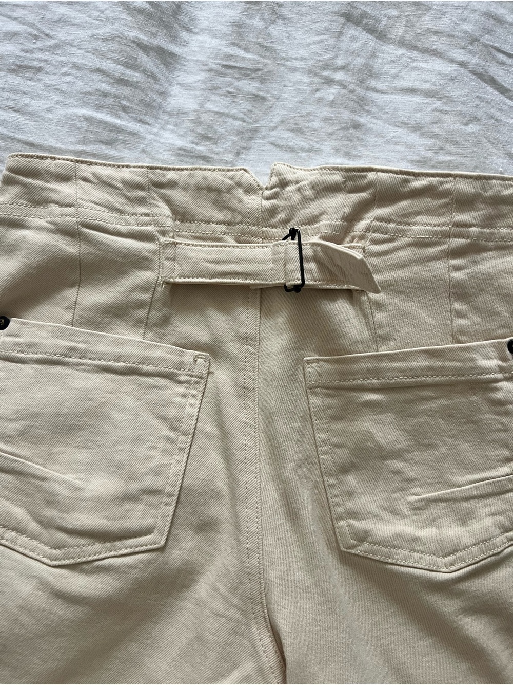 Pilcro High-Rise Wide Leg Pants in Natural - Picture 4 of 9